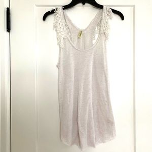 FREE PEOPLE Tank top with ribbon detail